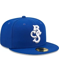 Men's New Era Blue Biloxi Shuckers Authentic Collection 59FIFTY Fitted Hat