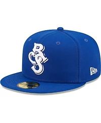 Men's New Era Blue Biloxi Shuckers Authentic Collection 59FIFTY Fitted Hat