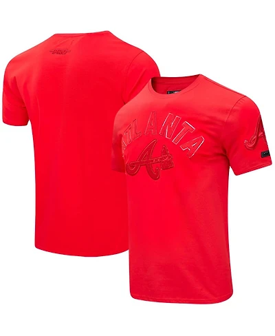 Men's Pro Standard Atlanta Braves Classic Triple Red T-shirt