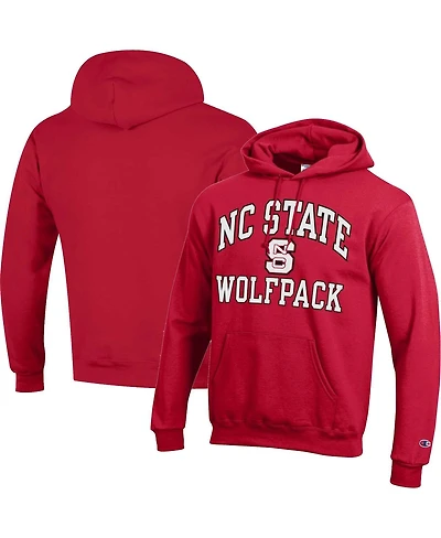 Men's Champion Red Nc State Wolfpack High Motor Pullover Hoodie
