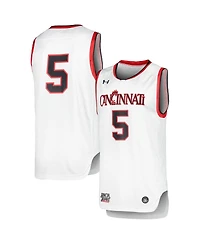 Men's Under Armour White Cincinnati Bearcats Replica Basketball Jersey