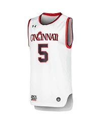 Men's Under Armour White Cincinnati Bearcats Replica Basketball Jersey