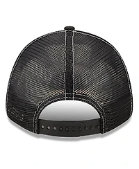 Men's New Era Black Trackhouse Racing 99/1 9FORTY Snapback Adjustable Trucker Hat