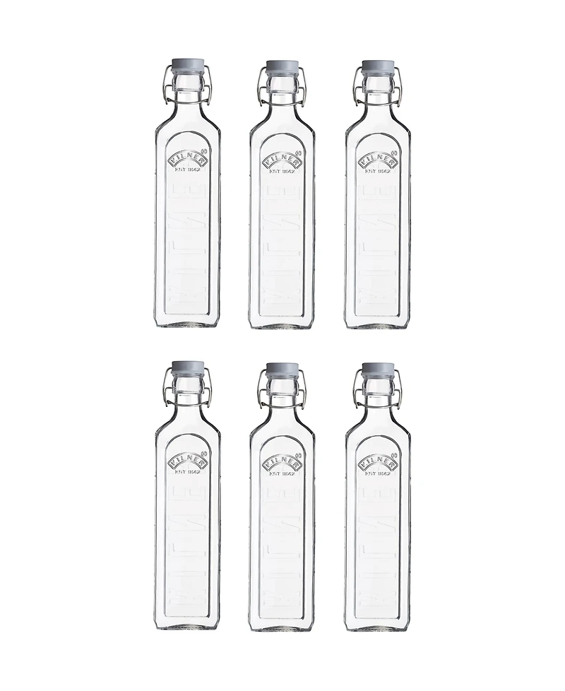 Kilner Clip Top Bottle 34 oz, Set of 6