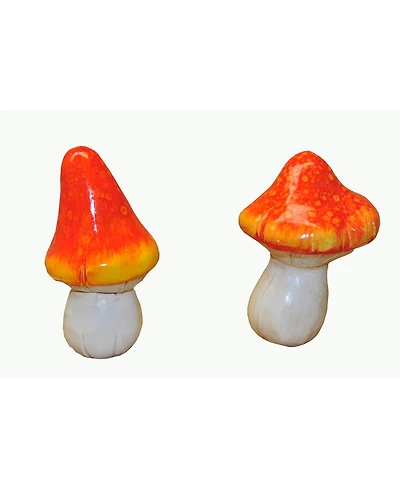 G & F Products Garden Life Size Mushroom Statue, 2 pieces
