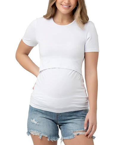 Maternity Organic Cotton Lift Up Nursing Tee