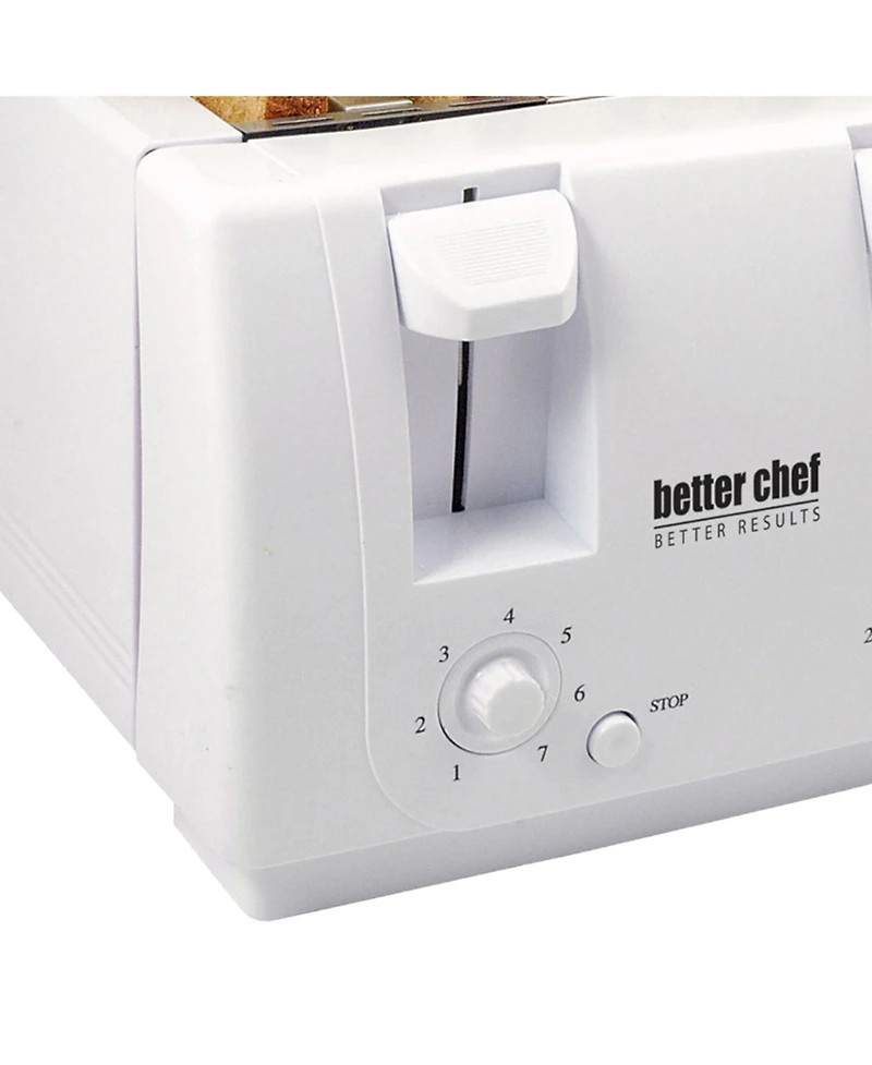 Better Chef 4 Slice Dual Adjustable Browning Control Toaster