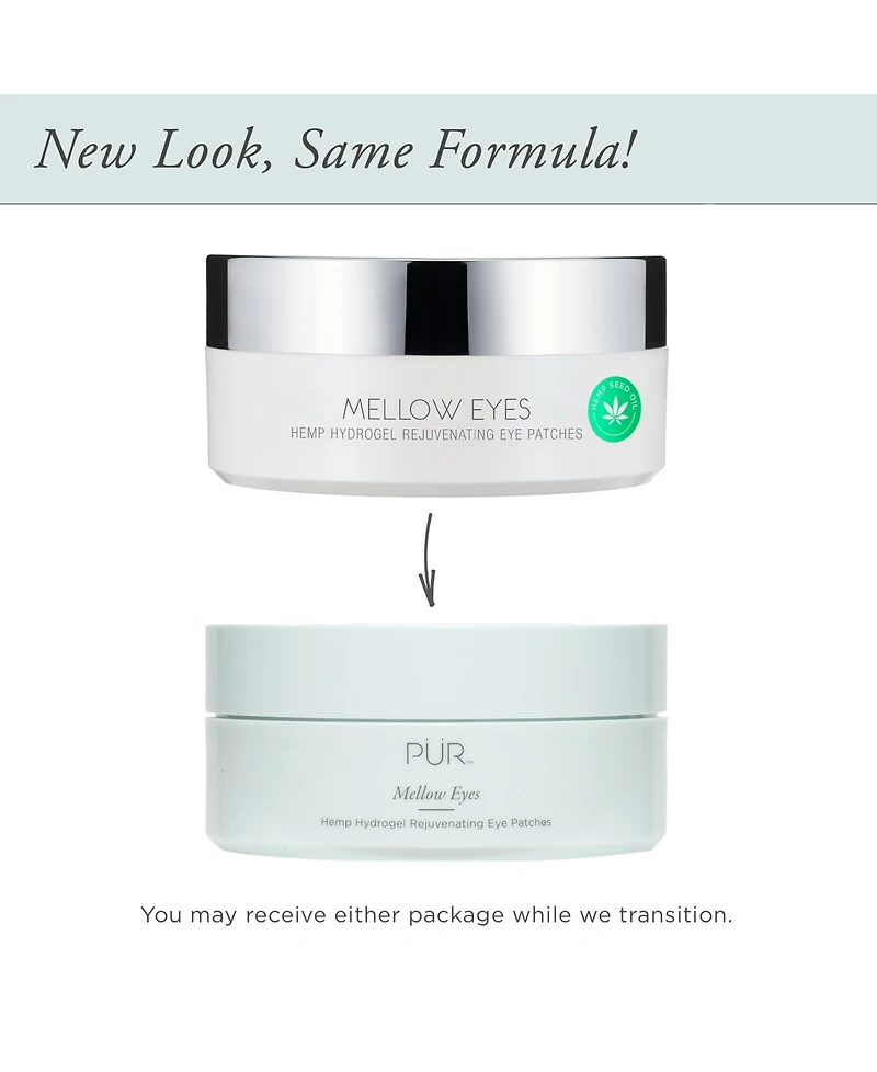 PUR Mellow Eyes Hemp Hydrogel Rejuvenating Eye Patches