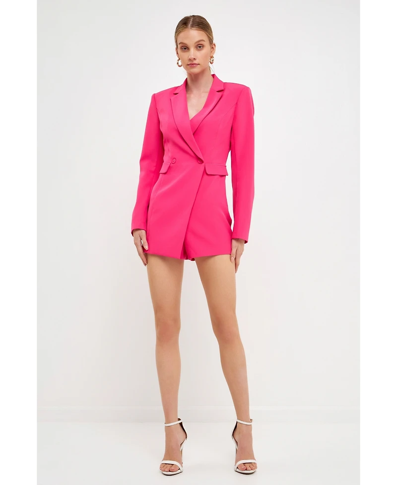 endless rose Women's Suit Blazer Romper