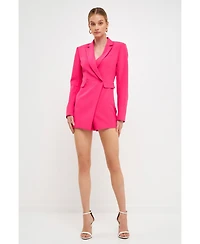 endless rose Women's Suit Blazer Romper