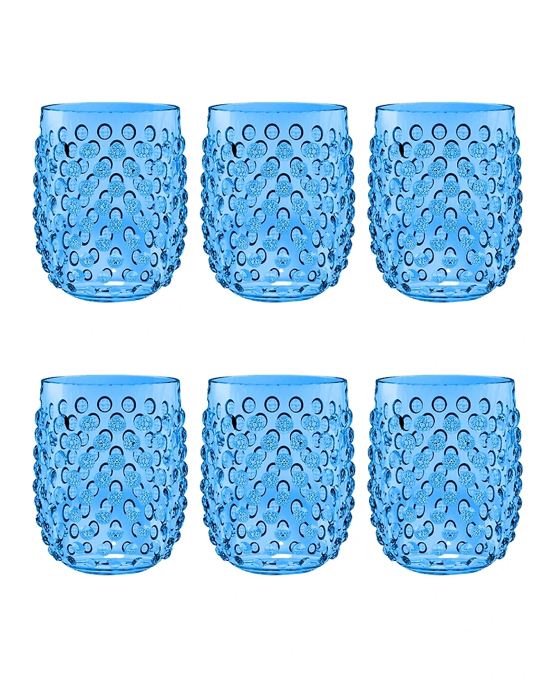 Abode Homewares Hobnail Stemless Set of 6