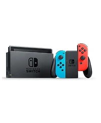 Nintendo Switch in Neon with Pikmin 3 Deluxe & Accessories