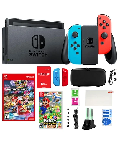 Nintendo Switch Mario Kart 8 Bundle w/ Mario Party Superstars & Access