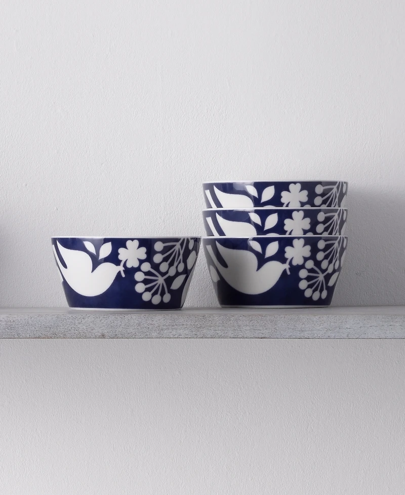 Noritake Bluefjord Set of 4 Cereal Bowls