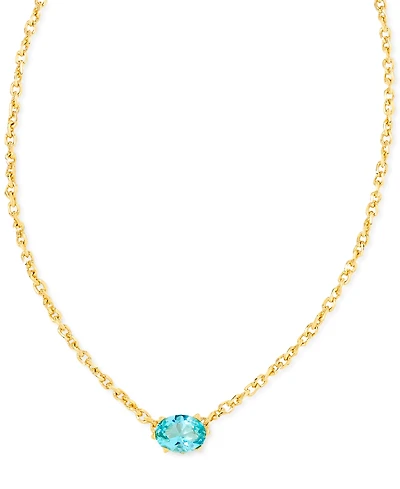 Kendra Scott Single Stone 16" Adjustable Pendant Necklace