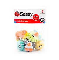 Sassy Baby Baby Sassy Bath time Pals Squirt and Float Toys, 5 Piece
