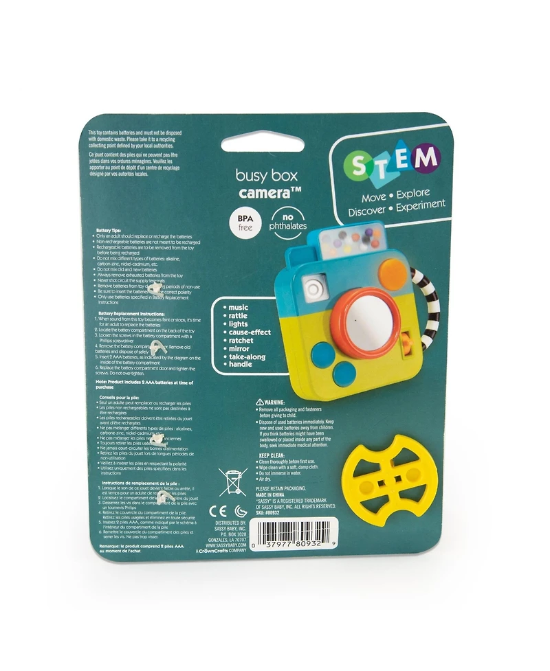 Sassy Busy Baby Camera Musical & Developmental Toy