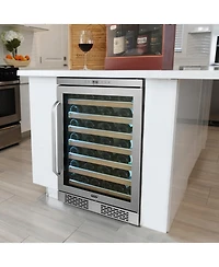 Whynter Spectrum Lightshow 54 Bottle Stainless Steel 24 inch Refrigerator