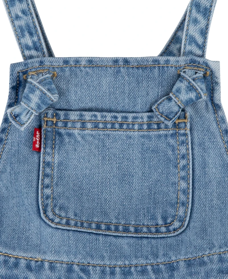 Levi's Baby Girl's Knot Strap Shortalls