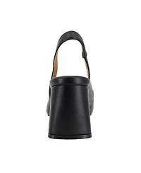 Gentle Souls Women's Dionne Pointed-Toe Block-Heel Slingback Pumps
