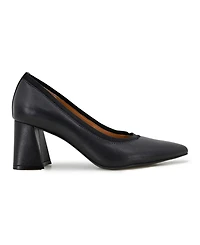 Gentle Souls Women's Dionne Block Heel Pointy Toe Pumps