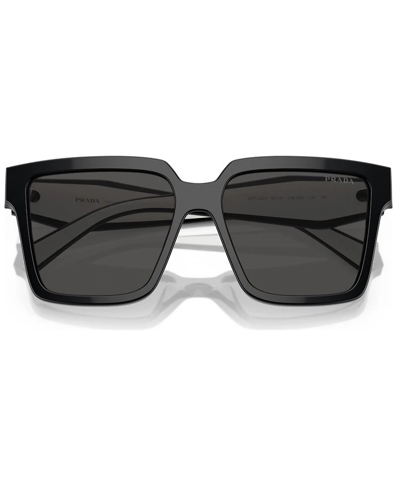 Prada Oversized Low Bridge Women's Sunglasses, Pr 24ZSF