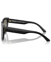 Prada Monochrome Rectangular Women's Sunglasses