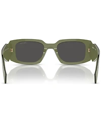 Prada Women's Symbole Rectangular Sunglasses, PR17WS
