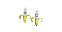 Tuffy Funny Food Banana, 2-Pack Dog Toys