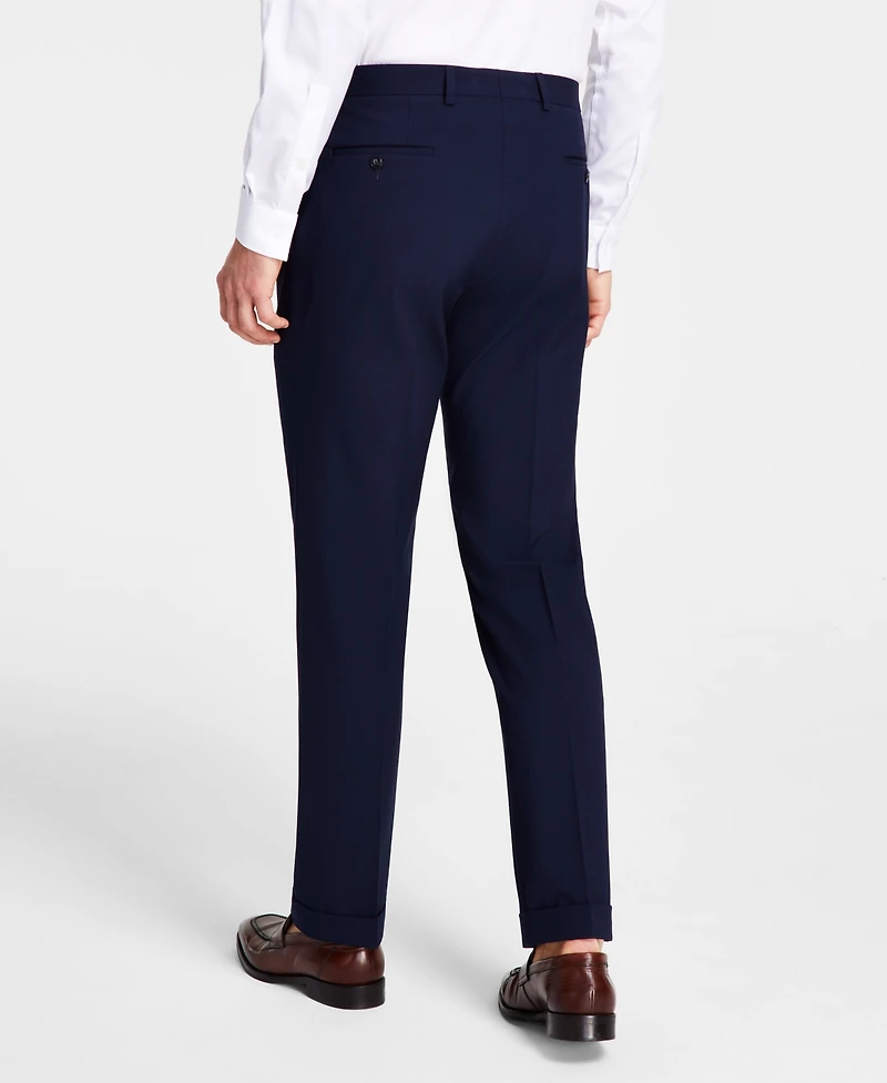 Michael Kors Men's Pleated Solid Classic Fit Pants