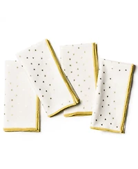 Coton Colors by Laura Johnson Gold Star Napkin Set/4