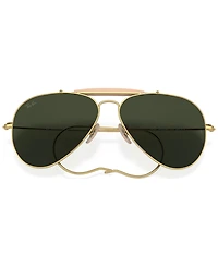 Ray-Ban Unisex Outdoorsman Aviation Collection Sunglasses, RB303058-x 58