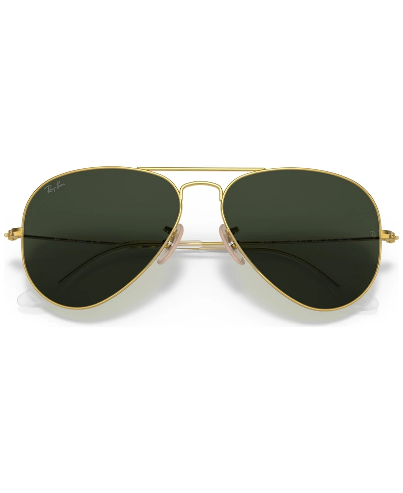 Ray-Ban Unisex Aviator Aviation Collection Sunglasses, RB3025 Aviator La 58