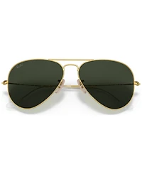 Ray-Ban Unisex Aviator Aviation Collection Sunglasses, RB3025 Aviator La 58