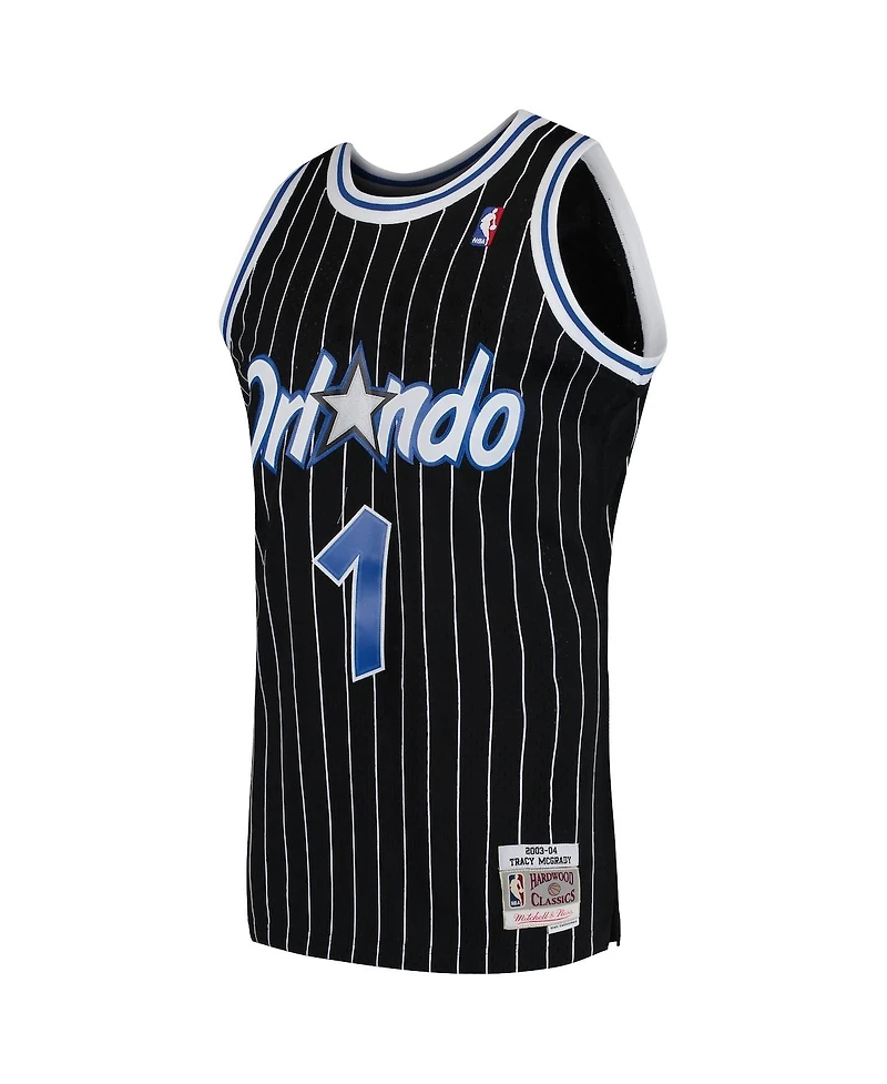 Men's Mitchell & Ness Tracy McGrady Black Orlando Magic 2003-04 Hardwood Classics Swingman Jersey