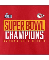 Men's Fanatics Red Kansas City Chiefs Super Bowl Lvii Champions Big and Tall Foam Finger T-shirt