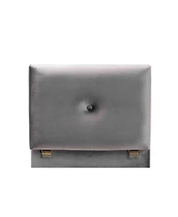 Baxton Studio Elias Modern and Contemporary Velvet Fabric Upholstered and Finished Wood Storage Ottoman