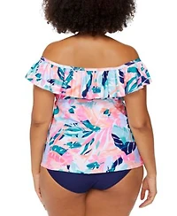 Raisins Curve Trendy Plus Size Miami Nights Tortuga Tankini Matching Bottoms