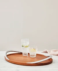Nambe Braid 19" Handled Serving Tray