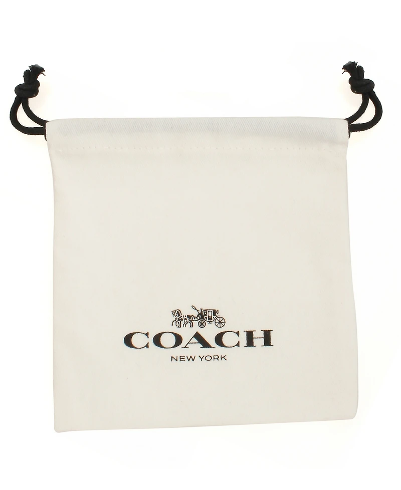 Coach Faux Stone Heart Pendant Necklace