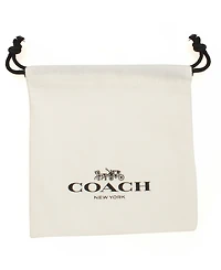 Coach Faux Stone Heart Pendant Necklace