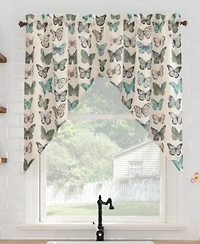 No. 918 Magdalena Crushed Voile Sheer Rod Pocket Kitchen Curtain Collection