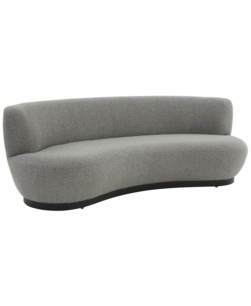 Stevie 89" Boucle Curved Back Sofa
