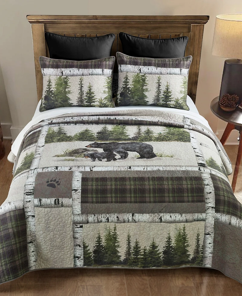 Donna Sharp Bear Panels 2 Piece Quilt Set, Twin