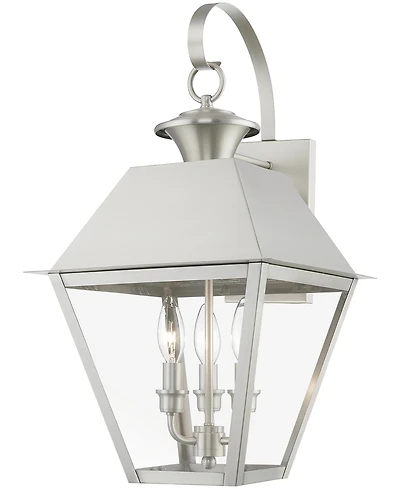 Livex Wentworth 3 Light Outdoor Large Wall Lantern