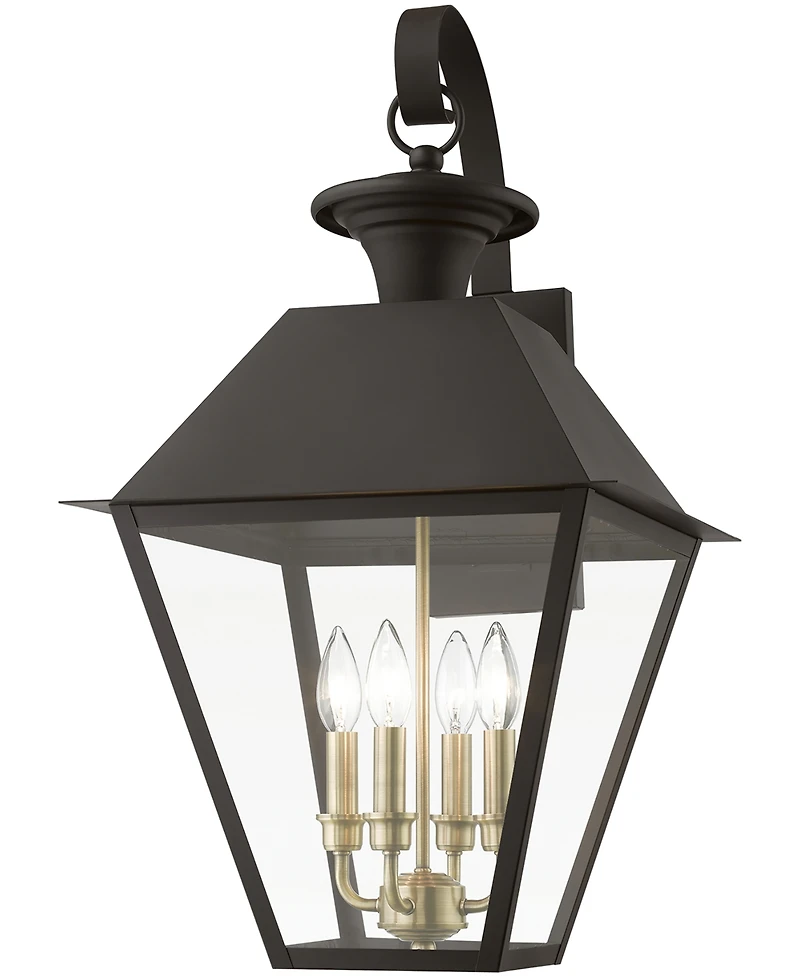 Livex Wentworth 4 Light Outdoor Extra Large Wall Lantern