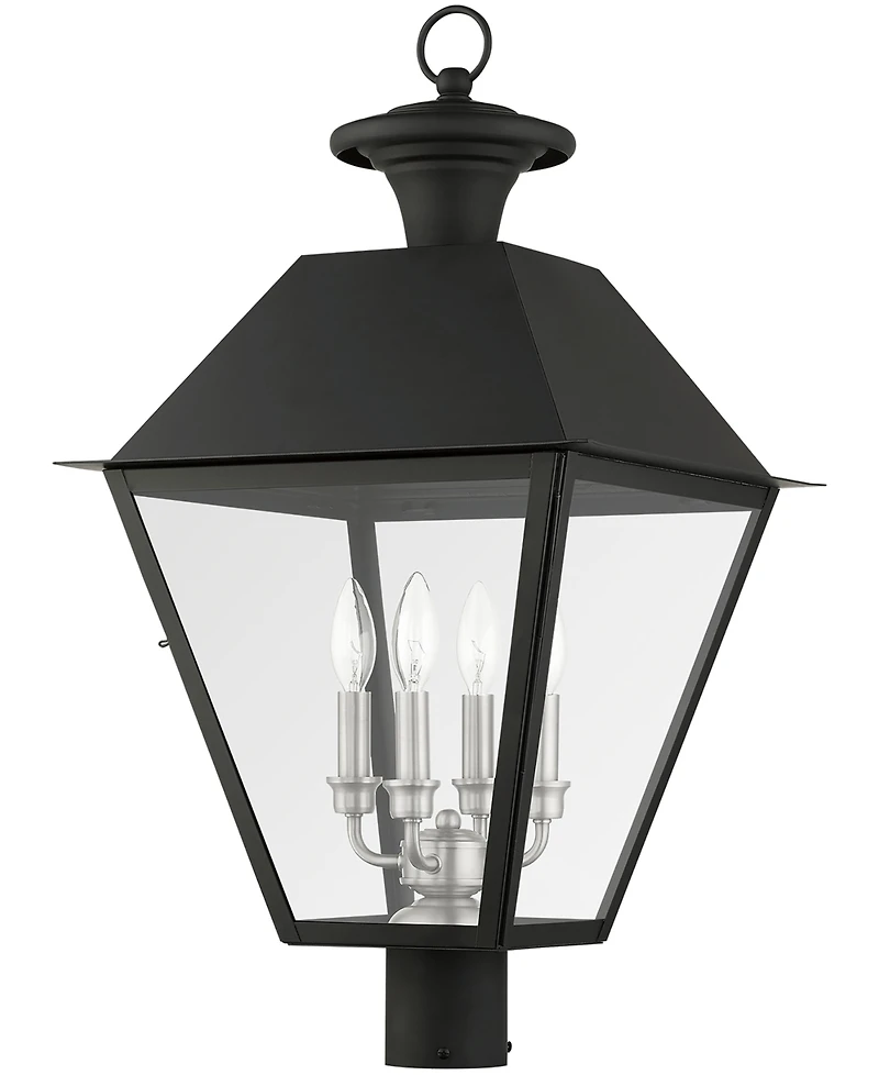 Livex Wentworth 4 Light Outdoor Post Top Lantern