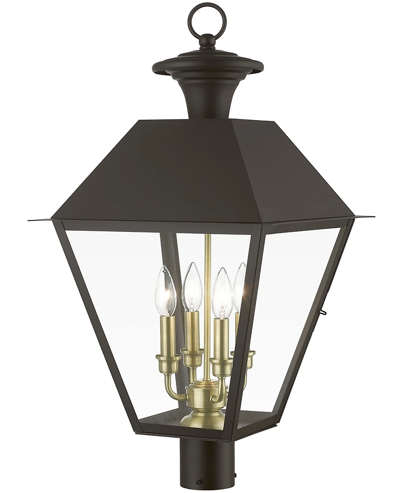 Livex Wentworth 4 Light Outdoor Extra Large Post Top Lantern