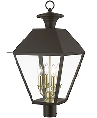 Livex Wentworth 4 Light Outdoor Extra Large Post Top Lantern