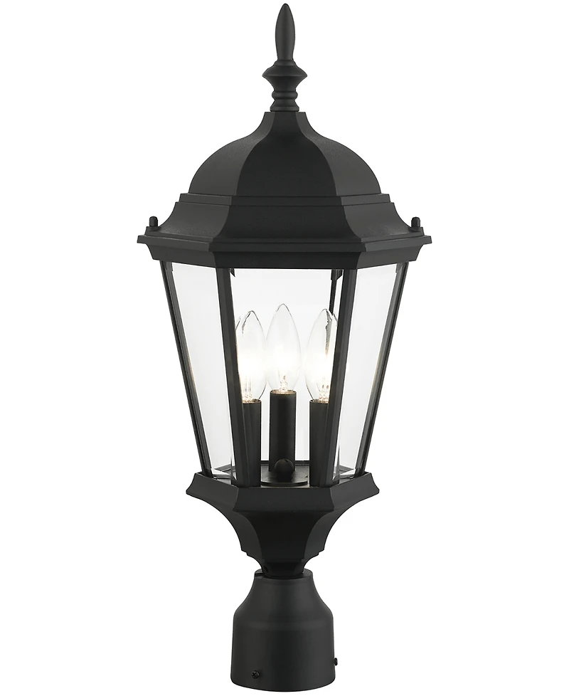 Livex Hamilton 3 Light Outdoor Post Top Lantern